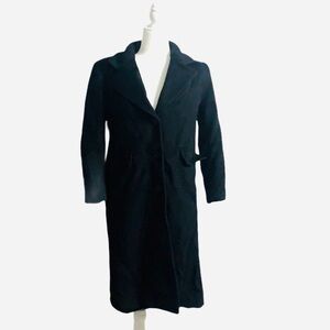 Vintage Forecaster Boston Black Wool Long Coat Jacket Winter Classic Size Medium
